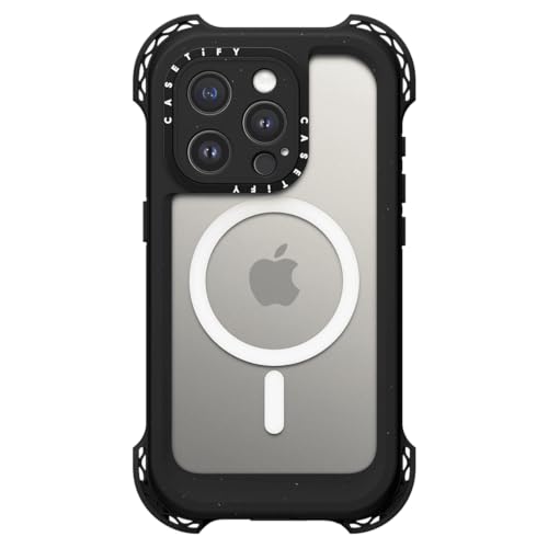 CASETiFY for iPhone 15 Pro Case - Bounce Extreme MagSafe Compatible Black | 9.8 ft. 5x Military Grade Drop Protection | Waterproof | Bounce Extreme Case MagSafe Compatible - Black - iPhone 15 P | Black - size: Iphone 15 Pro