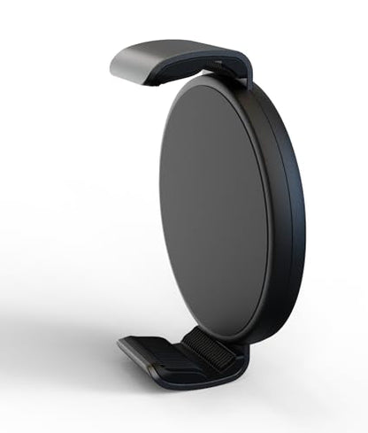TONEOF Phone Clamp for Magnet with Metal Ring Phone Mount for Magsafe Stand - color: Black