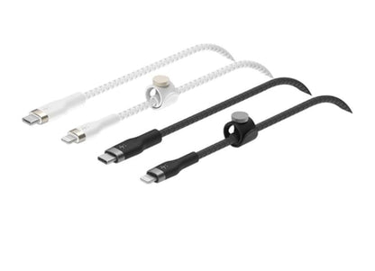 Belkin BOOSTCHARGE PRO Flex 2-Pack Fast Charge USB-C to Lightning Cable Bundle 2M / 6.6' MFi-Certified