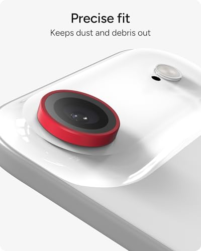 ZAGG iPhone Camera Lens Protector for iPhone Air - Red, Camera Ring, Maximum Impact & Scratch Protection, Anti-Reflective Technology, Smudge-Resistant, Precise Fit, Glass Elite - color: Red