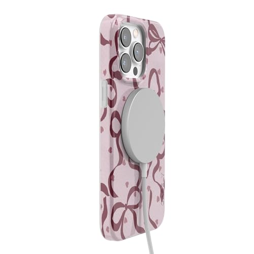 Casely iPhone 14 Pro Case | Coquette Crush | Bows | Compatible with MagSafe | Classic Ultra Slim Design - color: Coquette Crush | Bows, size: iPhone 14 Pro