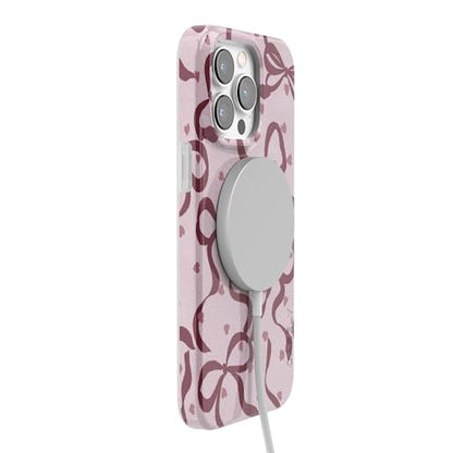 Casely iPhone 14 Pro Case | Coquette Crush | Bows | Compatible with MagSafe | Classic Ultra Slim Design - color: Coquette Crush | Bows, size: iPhone 14 Pro