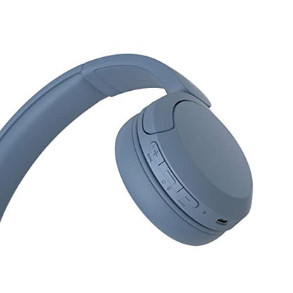 Sony WH-CH520 Wireless On-Ear Bluetooth Headphones with Microphone, Blue - color: Blue