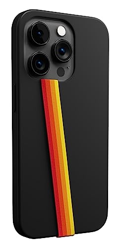 Phone Loops: Non-Elastic Phone Grip, Phone Strap, Phone Holder for Hand - Small, Light and Discreet Phone Loop Cell Phone Holder for Hand - Phone Finger Holder - color: Fabric: Retro