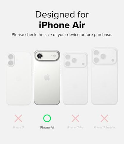 Ringke for iPhone Air Case [Fusion Magnetic Matte Clear] | Compatible with MagSafe, Oil & Dirt Resistant, Anti-Fingerprint Technology Prevents Oily Smudges, Feels Velvety Soft - size: iPhone Air