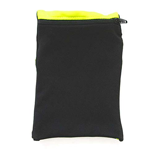 Sprigs Wrist Wallet Running Wristband Pocket for Keys Cards Cash ID Phone - color: Black Reflective