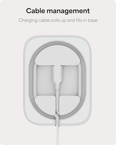 Mophie 2-in-1 Wireless Charging Stand - Qi2-Certified, MagSafe Charger for iPhone & AirPods – Fast Charging Station with Adjustable Phone Stand & Cable Management – Up to 15W Power - color: White, size: 2-in-1 iPhone/ Apple Airpods Charging Stand