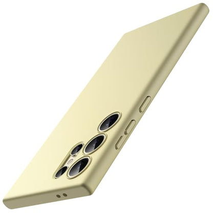 JETech Slim Case for Samsung Galaxy S24 Ultra, Titanium Yellow | Camera Lens Protection, Soft TPU Design, Matte Finish, Shockproof Protection - color: Titanium Yellow, size: S24 Ultra