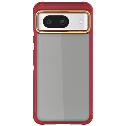 Ghostek Covert Clear Google Pixel 8 Case - Transparent Silicone Shockproof Cover, Compatible with Wireless Charging (6.2 Inch, Red) - color: Red [Limited Edition], size: Pixel 8