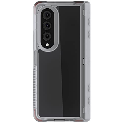 Ghostek COVERT Clear Z Fold 4 Case with Slim Lightweight Design and Hinge Protection Wireless Charging and PowerShare Compatible Phone Cover Designed for 2022 Samsung Galaxy Z Fold4 5G (7.6in) (Clear) - color: Clear, size: Galaxy Z Fold 4