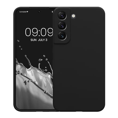 kwmobile Case Compatible with Samsung Galaxy S22 Case - Slim TPU Silicone Phone Cover - Soft Touch Finish - Black - color: black, size: Galaxy S22