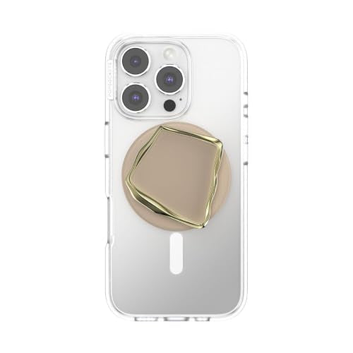 PopSockets Phone Grip for MagSafe, Magnetic Holder- Enamel Latte Cut - color: Enamel Latte Cut, style: MagSafe