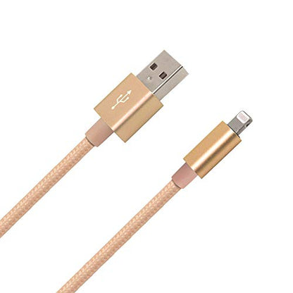 3FT Fast Charging Lightning Cable,Apple MFi Certified USB to Lightning Charger + Sync Cable Compatible with iPhone 11/11 Pro/11 Pro MAX/XS/XS MAX/XR/X/8/8 Plus/7/7 Plus/MacBook (B/Rose Gold) - color: B/Rose Gold
