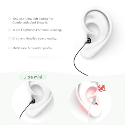AGPTEK Sleep Earbuds, in-Ear Earphones for Sleeping with 3 Sizes