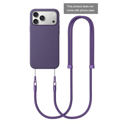 Thickened Crossbody Strap, Shoulder Neck Camera Phone Strap, Purple - color: Purple