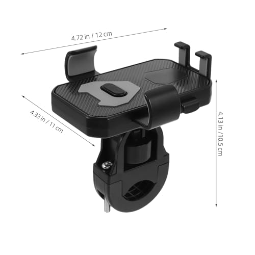 Sewroro Bike Phone Mount Holder with Anti-Shake Vibration Protection for Motorcycle and Bicycle Handlebar, Universal Mobile Phone Stand Compatible with Smartphones, Black