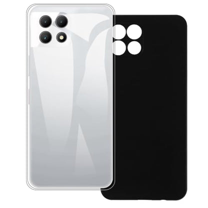 2-Pack TPU Case for T-Mobile T Phone 2 5G - Clear+Black | 6.6" Soft Flexible Gel Cover, Shockproof Anti-Scratch Protective Phone Bumper - color: Clear+Black