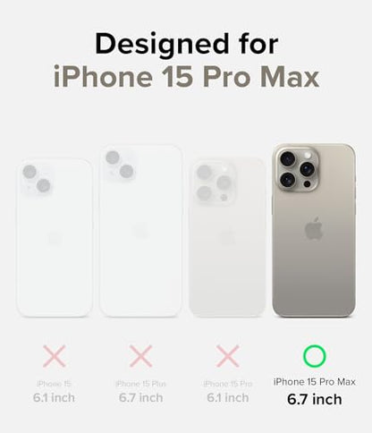 Ringke for iPhone 15 Pro Max Case [Fusion Matte Clear] | Oil & Dirt Resistant, Anti-Fingerprint Technology Prevents Oily Smudges, Frosted Coating Feels Velvety Soft - size: iPhone 15 Pro Max