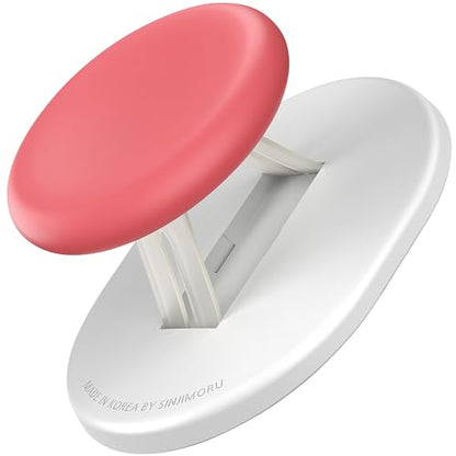 Sinjimoru Magnetic Phone Grip for MagSafe, Silicone Grip Stand, Raspberry - color: Raspberry