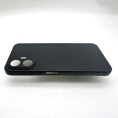 Phone Case for TCL K70 Prepaid Smartphone 6.75" - [Soft TPU] Slim Matte Black Case with [1 Pack] Tempered Glass Screen Protector | Compatible with TCL K70 5G, Alcatel (K70) T523V