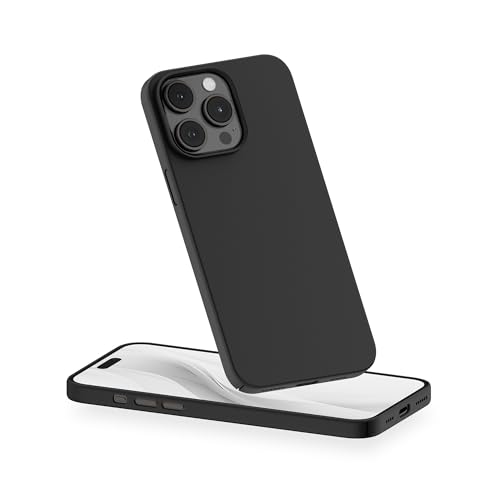 PEEL Magnetic Case for iPhone 15 Pro Max (Black) | Embedded Magnet, MagSafe Compatible, Wireless Charging, Minimalist Design, Ultra Thin, Everyday Protection, Showcases Device - color: Black, size: iPhone 15 Pro Max