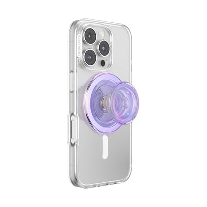 PopSockets Phone Grip for MagSafe, Magnetic Holder- IRI Lavender - color: Iridescent Lavendar, style: MagSafe