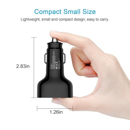 Multi 4 Ports Fast Car Charger Adapter 12V Auto Vehicle Plug USB C USB A - color: black, style: USB C & A