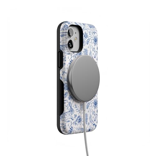 Casely iPhone 12 Mini Case | Hop & Bloom | Bunny Toile | Bold Protective Design | Compatible with MagSafe - color: Hop & Bloom | Bunny Toile, size: Iphone 12 Mini