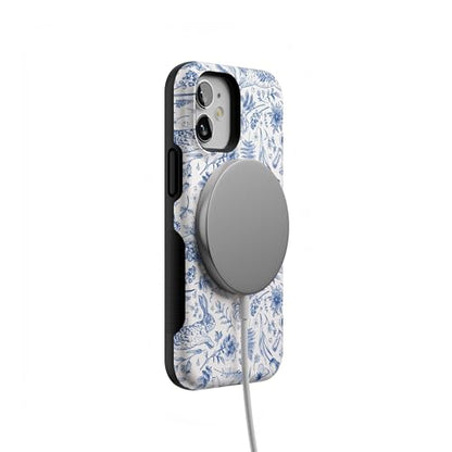 Casely iPhone 12 Mini Case | Hop & Bloom | Bunny Toile | Bold Protective Design | Compatible with MagSafe - color: Hop & Bloom | Bunny Toile, size: Iphone 12 Mini