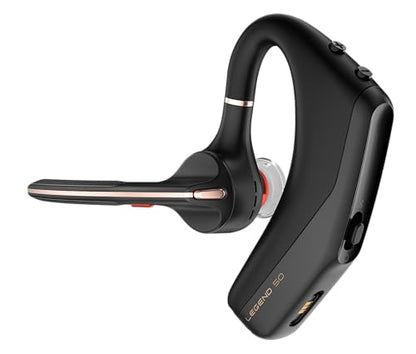 Poly Voyager Legend 50 - Bluetooth Headset - Wireless Headset with Mic - Four Noise-Canceling Mics, AI Noise Block & WindSmart Technology - Connectivity & Smart Call Controls - All-Day Comfort - style: Legend 50