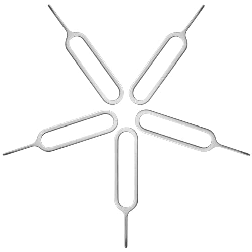 Sim Card Tray Pin Eject Removal Tool Needle Opener 5 Pack for Smartphones,Mifi, Wireless Hotspot,4G&5G Sim Card Routers.