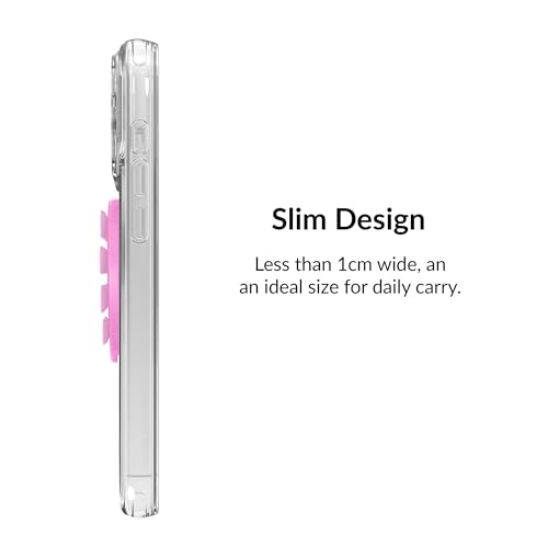 Velvet Caviar Suction Cup Phone Case Mount Compatible with MagSafe Devices Only - Magnetic Silicone Sticky Phone Grip Holder for iPhone Back of Phone - Mirror Gripper (Pink Sugar Heart) - color: Pink Sugar Heart