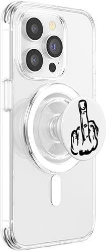 Fuck Off - Middle Finger Phone Popper PopSockets PopGrip for MagSafe - style: Magnetic PopGrip