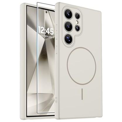 zapica Magnetic for Samsung Galaxy S24 Ultra Case, Creamy White - color: Creamy White, size: Samsung Galaxy S24 Ultra 6.8''