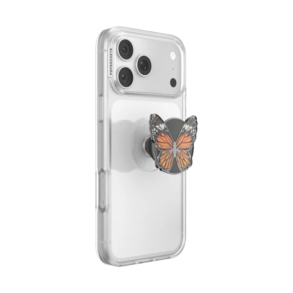 PopSockets Adhesive Phone Grip, Holder- Monarch Butterfly - color: Monarch Butterfly, style: Adhesive