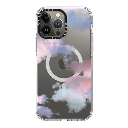 CASETiFY for iPhone 13 Pro Max Case - Impact Clear Compatible with MagSafe | Not Yellowing | 6.6 ft. 3x Military Grade Drop Protection | Clouds | Clear - color: Clouds, size: Iphone 13 Pro Max (6.7")
