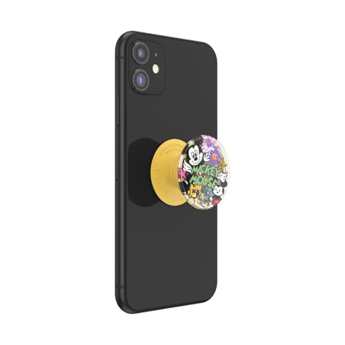 PopSockets Adhesive Phone Grip, Holder- Mickey Doodle - color: Mickey Doodle, style: Adhesive
