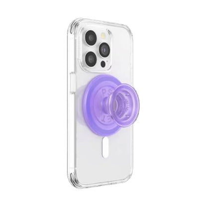 PopSockets Phone Grip for MagSafe, Magnetic Holder- Clear Lavender - color: Lavender, style: MagSafe