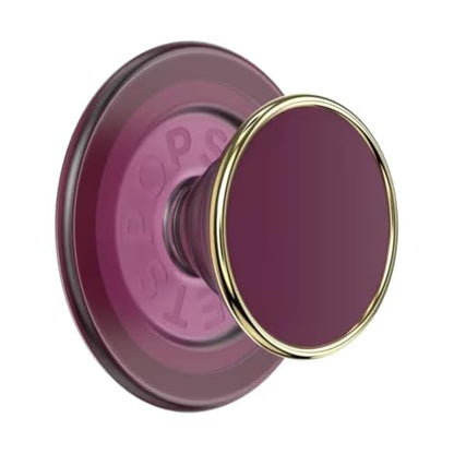 PopSockets Phone Grip for MagSafe, Magnetic Holder- Red Wine - color: Red Wine Enamel, style: MagSafe