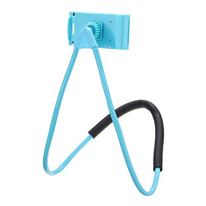 Universal Moblie Phone Stand,Lazy Cell Phone Holder&Neck Tablet Phone Mount - color: Blue