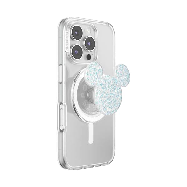 PopSockets Phone Grip for MagSafe, Magnetic Holder- Mickey Ears White - color: Earridescent Mickey White, style: MagSafe