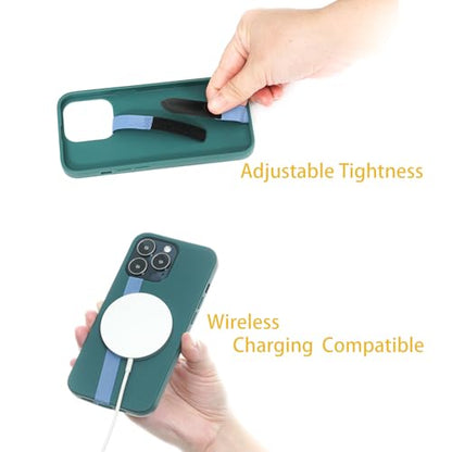 TFY Non-Slip Elastic Hand Strap Holder for Smartphones Universal 2 pcs - color: Blue