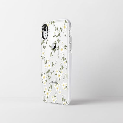 Cute Phone Case Compatible with iPhone XR, Vine Flowers Aesthetic Floral Pattern Case, Soft Clear TPU Shockproof Bumper Cover for Girls Women - size: iPhone XR