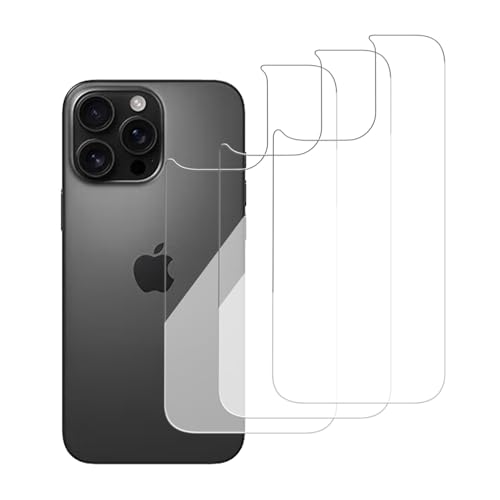 3 Pack Glass Back Screen Protector for iPhone 16 pro max 6.9-Inch - size: iPhone 16 pro max