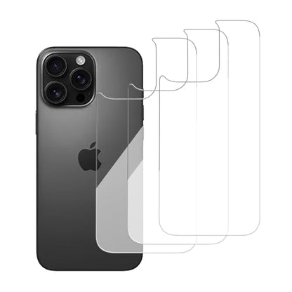 3 Pack Glass Back Screen Protector for iPhone 16 pro max 6.9-Inch - size: iPhone 16 pro max