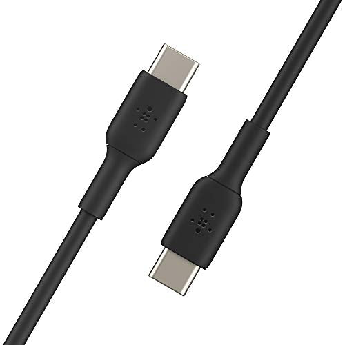 Belkin USB-C PD Car Charger 36W (Dual 18W USB-C Power Delivery Car Charger & USB-C to USB-C Cable, USB Type-C Cable (3.3ft/1m, Black