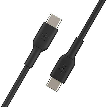 Belkin USB-C PD Car Charger 36W (Dual 18W USB-C Power Delivery Car Charger & USB-C to USB-C Cable, USB Type-C Cable (3.3ft/1m, Black