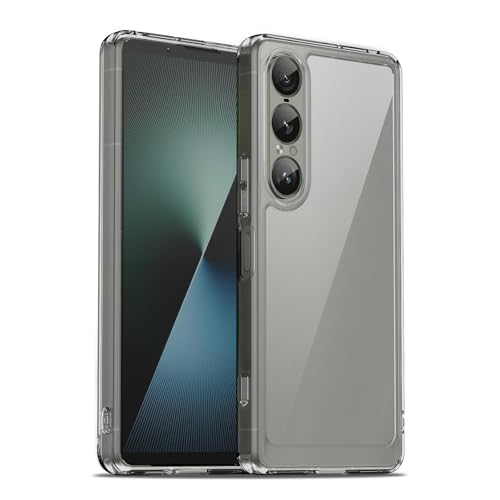 Case for Sony Xperia 1 VII, Military Grade Drop Protection Phone Case, Yellowing Resistant, Anti-Scratch Hard PC Back, Shockproof Hard Ultra-Thin Protective Cover, Clear - size: Sony Xperia 1 VII