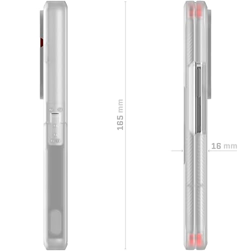 Ghostek Covert Clear Galaxy Z Fold 7 Case with Built-in Kickstand, MagSafe and Full Hinge Protection Designed for 2025 Samsung Galaxy Fold7 (8") (Clear) - color: Clear, size: Galaxy Z Fold 7