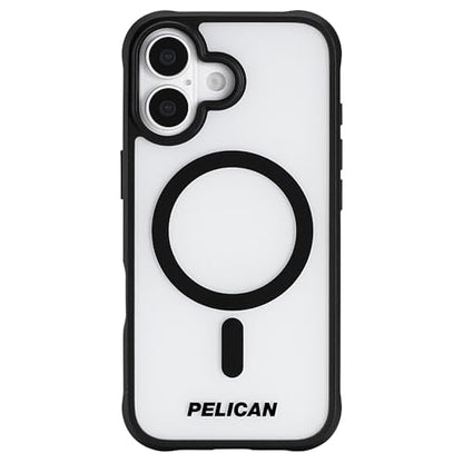 Pelican Ranger iPhone 17 Case - MagSafe Phone Case - Frosted Clear/Black | Rugged Magnetic Phone Case w/14ft Military-Grade Drop Protection - Anti-Scratch, Heavy Duty Phone Cover for iPhone 17 - color: Frosted Clear/Black, style: iPhone 17